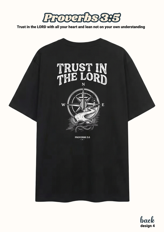 FAITH Series: Proverbs 3:5 Adult T-Shirt, Design 4 (unisex)