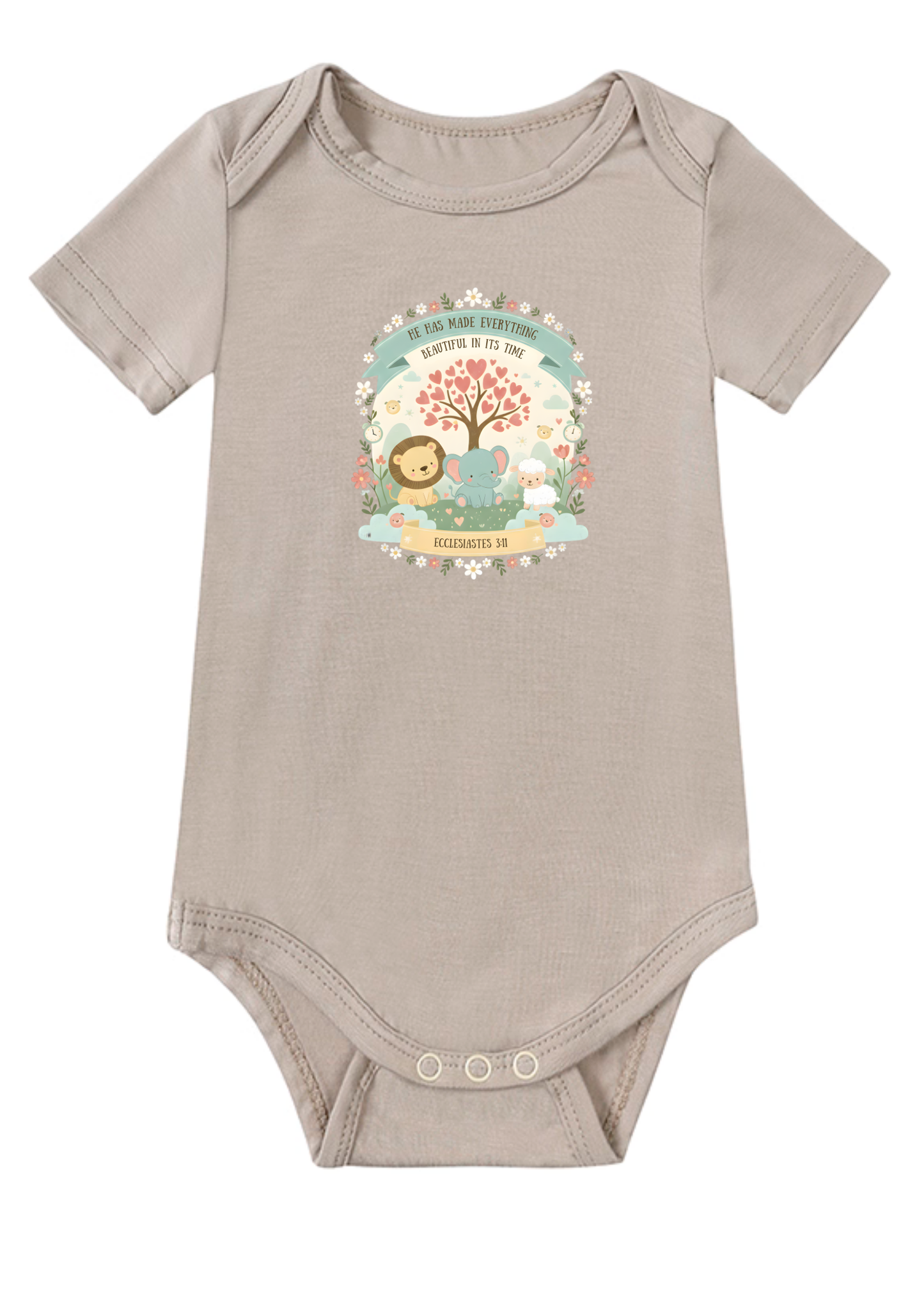 Ecclesiastes 3.11 Baby Onesie (Design 1)