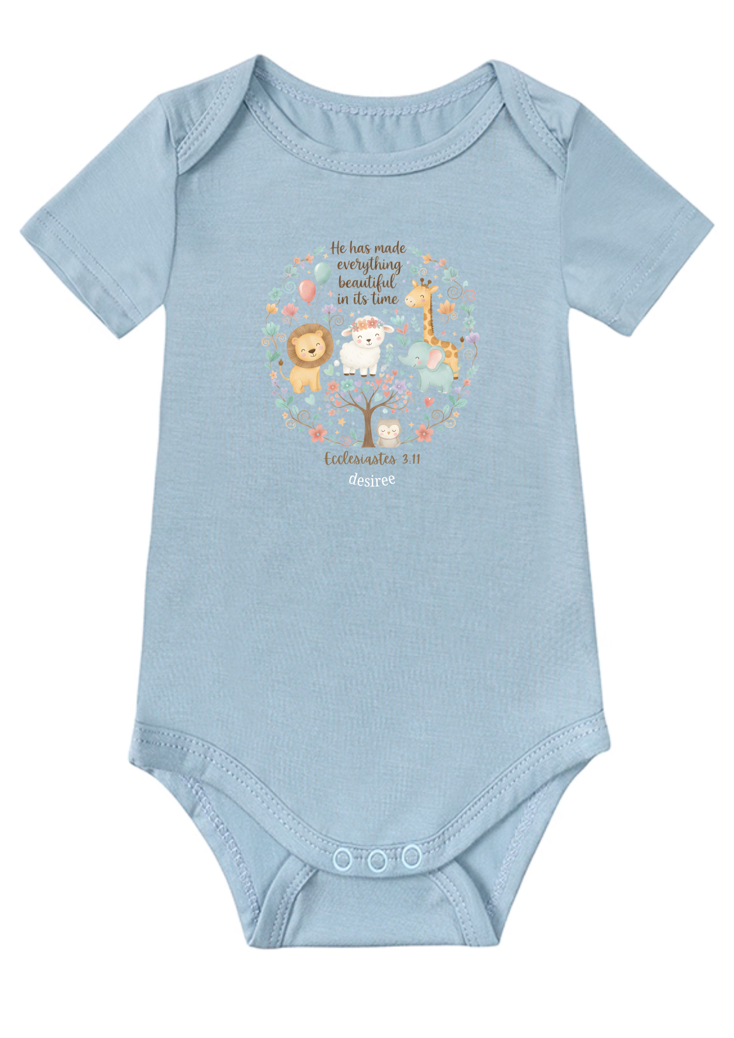 Ecclesiastes 3.11 Baby Onesie (Design 2)