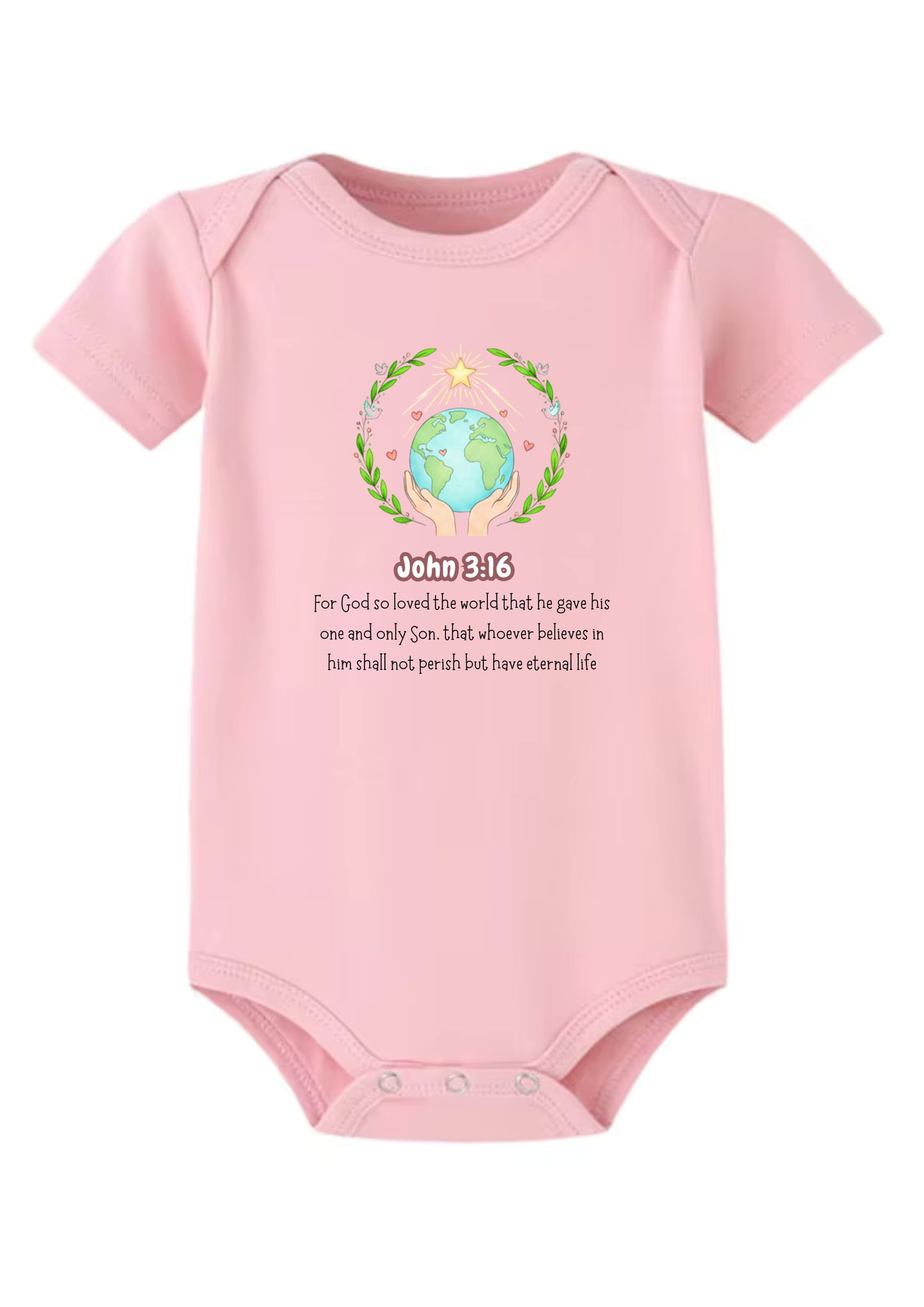 John 3:16 Baby Onesie (Design 1)