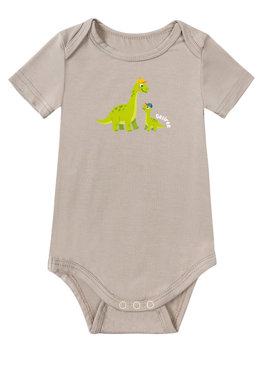 Dinosaur Brothers Baby Onesie