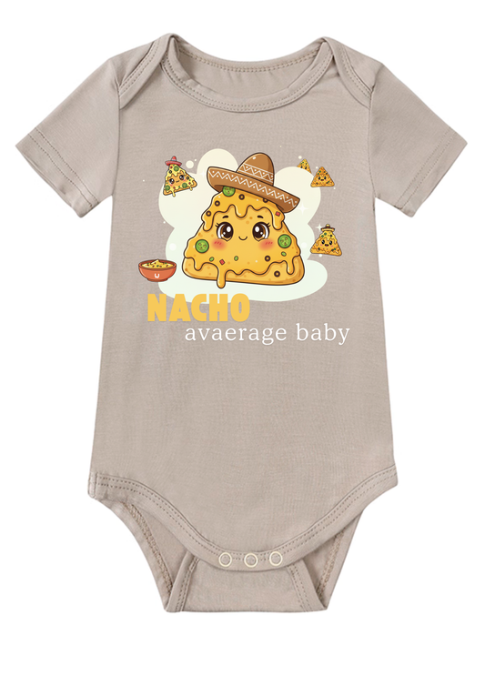 NACHO Average Baby Onesie (Bamboo Cotton)