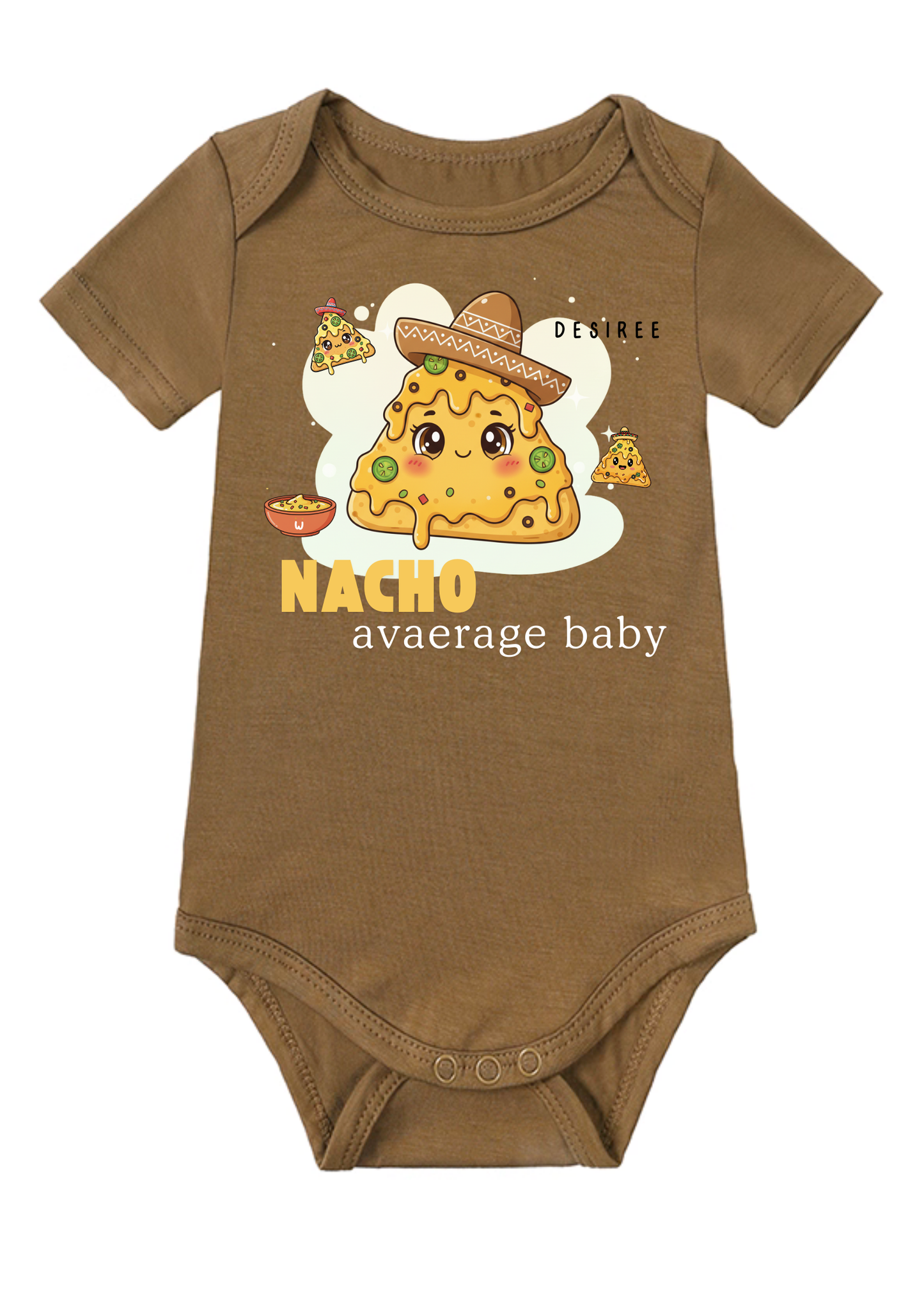 NACHO Average Baby Onesie (Bamboo Cotton)