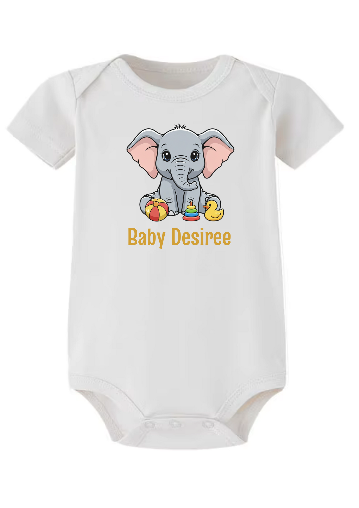 Sweet Elephant Onesie (Organic Cotton)