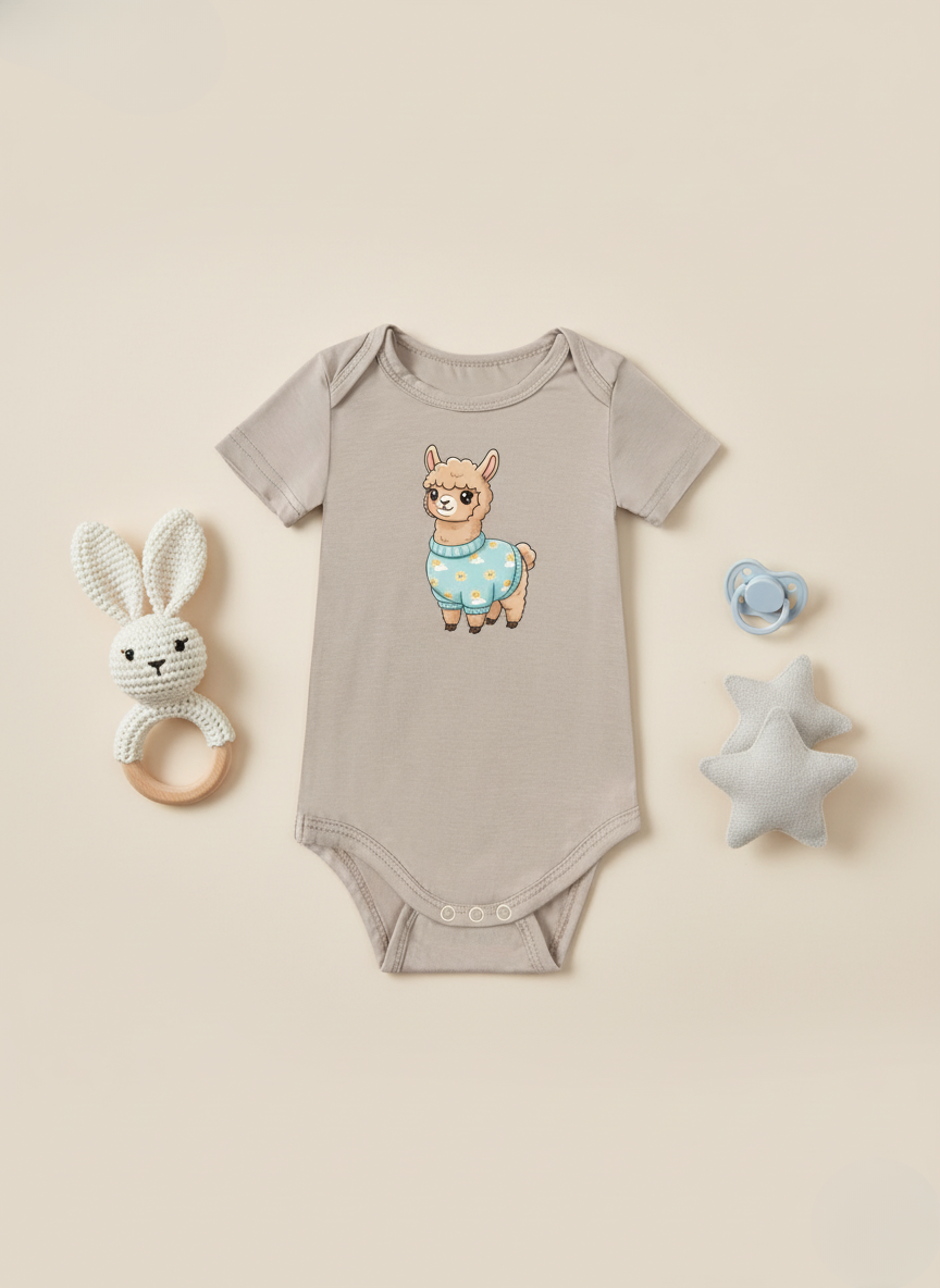 The Little Alpaca Onesie (Bamboo Cotton)
