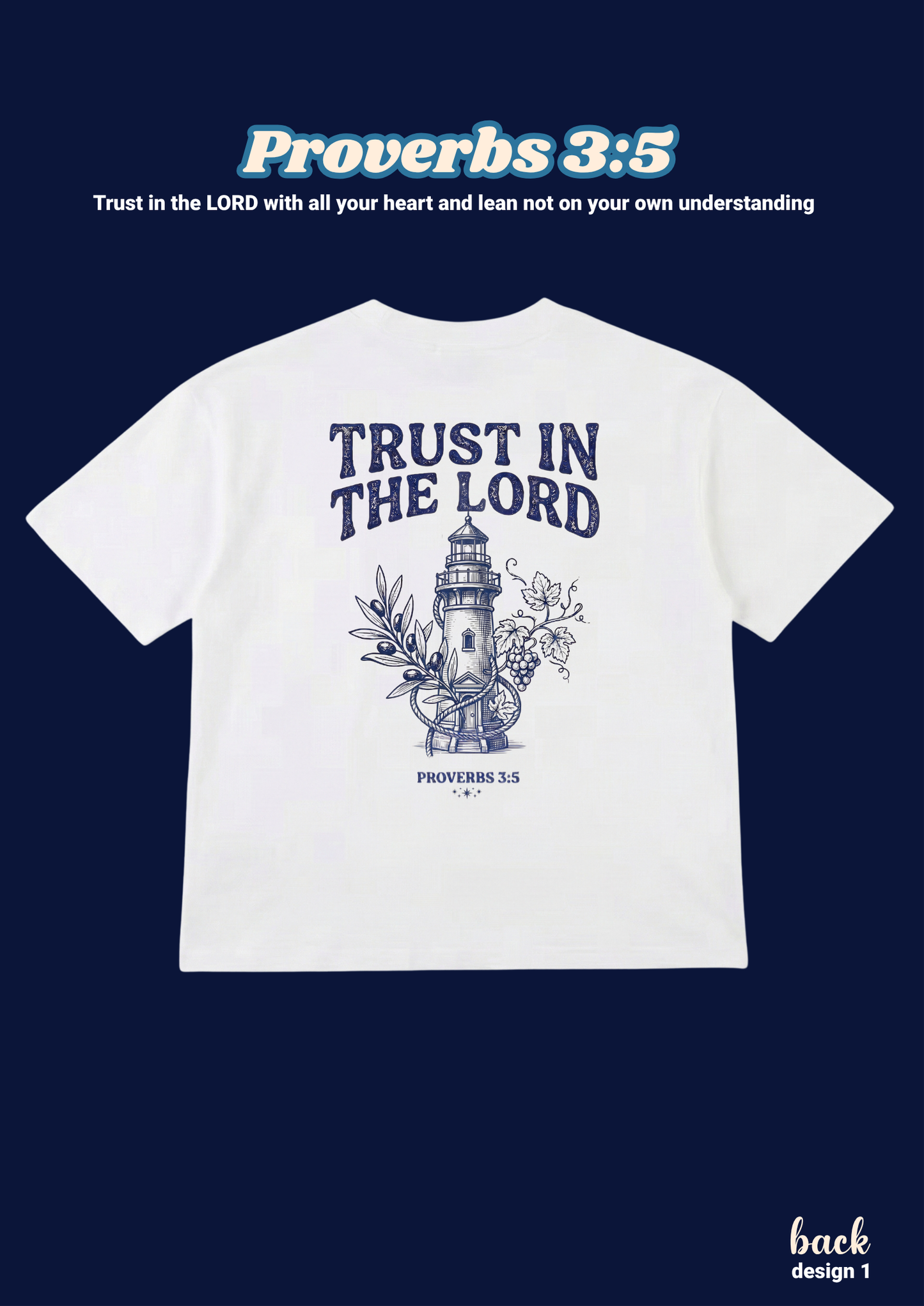 FAITH Series: Proverbs 3:5 Kids T-Shirt (Design 1)