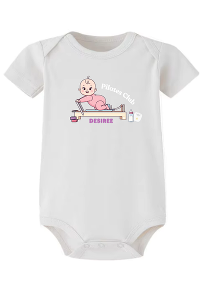 Pilates Club Baby Onesie