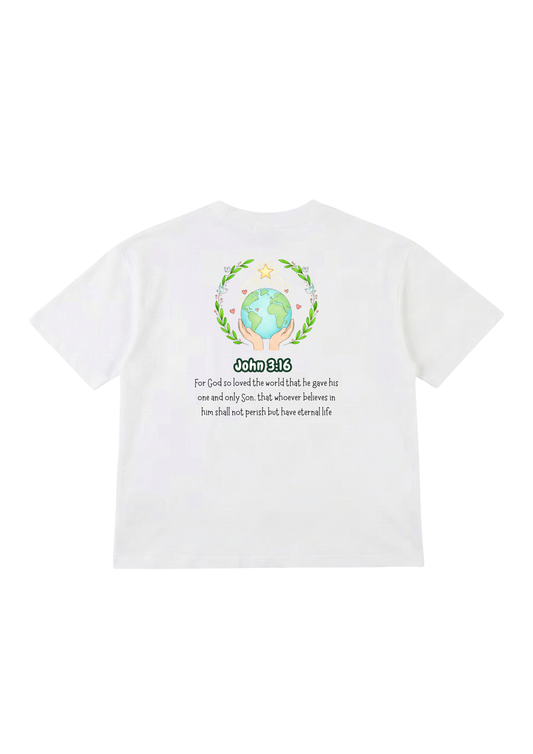 John 3:16 Kids T-Shirt (Design 1)