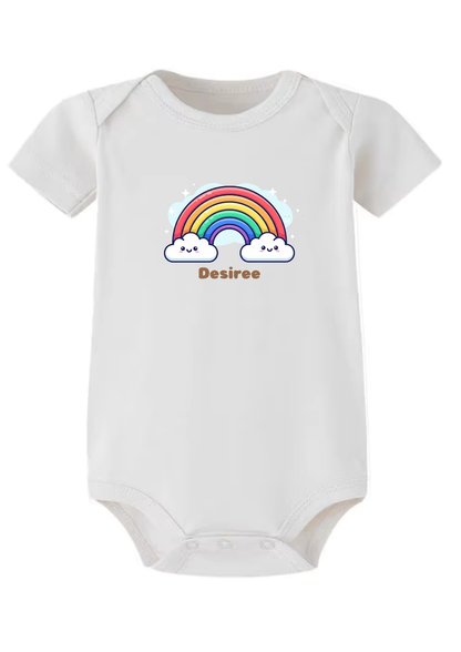 Cuteness Over The Rainbow Baby Onesie