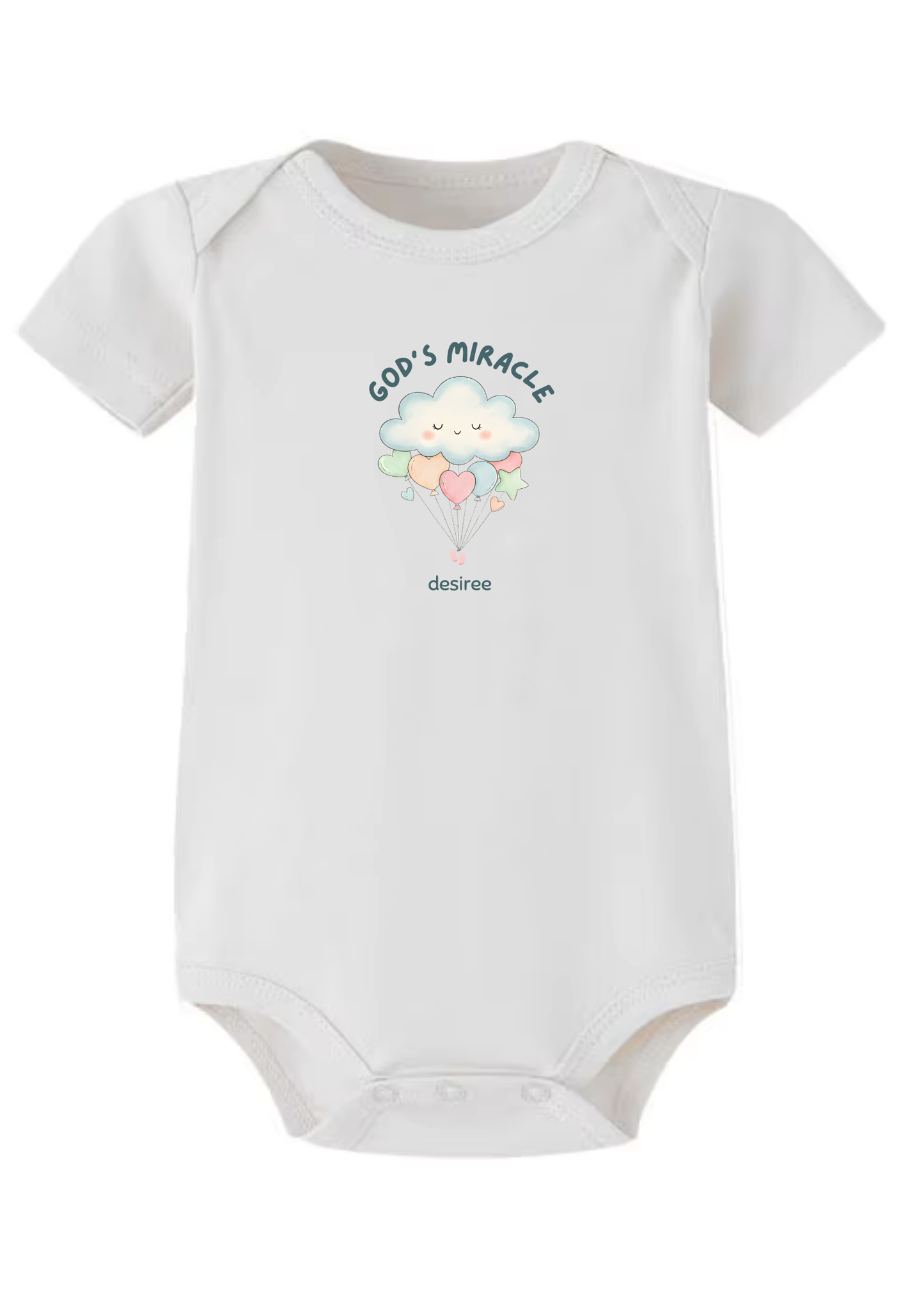 God's Miracle Baby Onesie (Design 2)