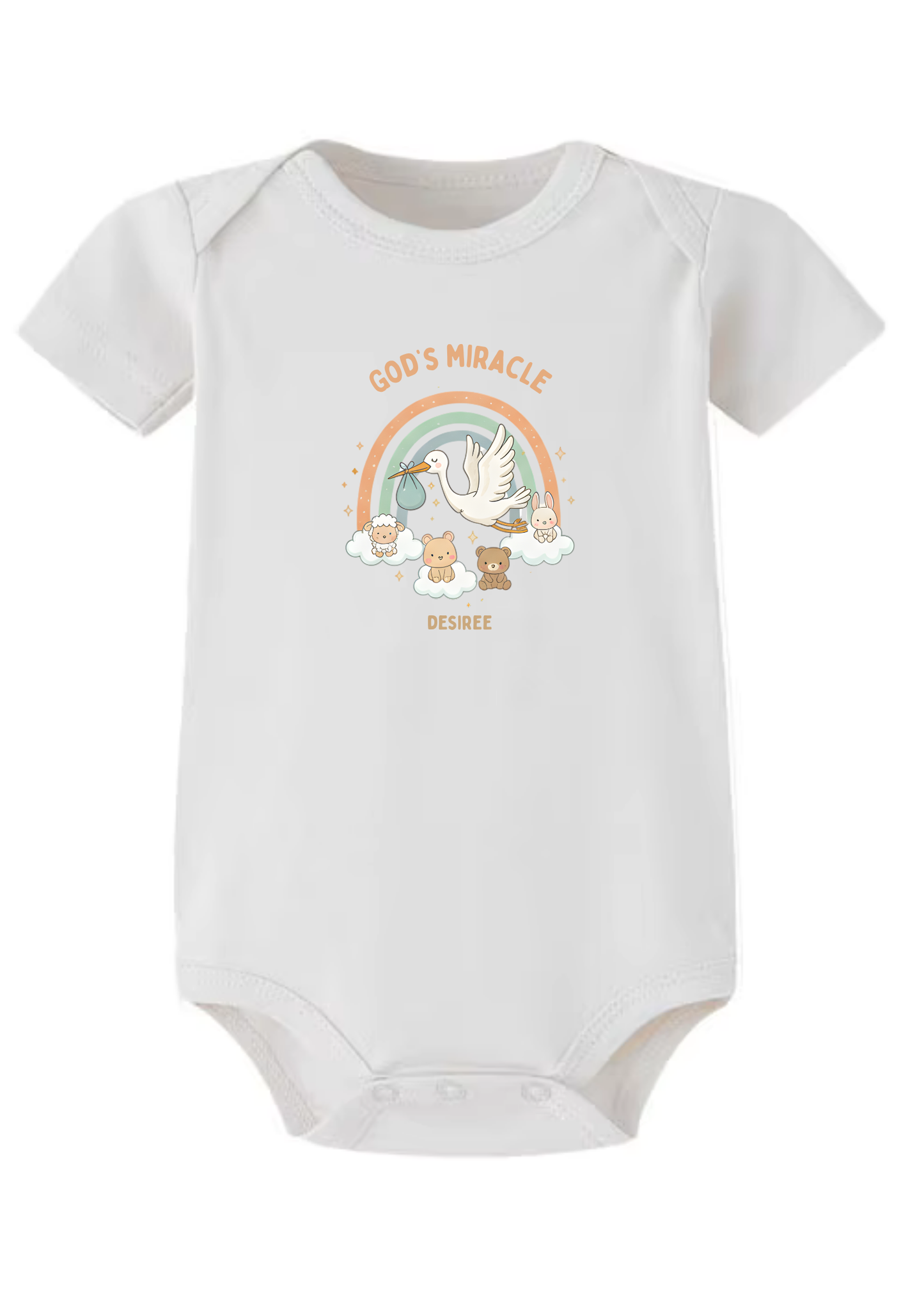 God's Miracle Baby Onesie (Design 1)