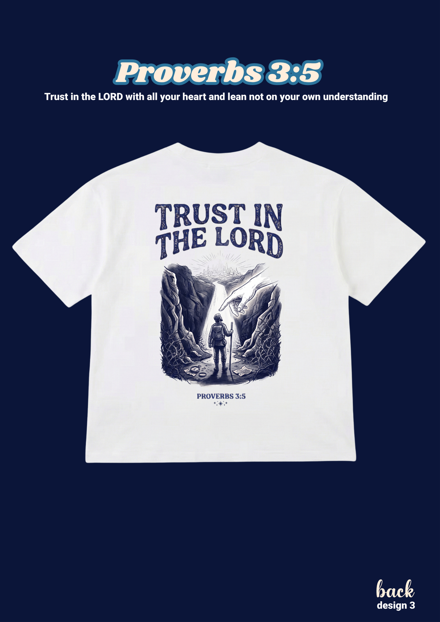 FAITH Series: Proverbs 3:5 Kids T-Shirt (Design 3)