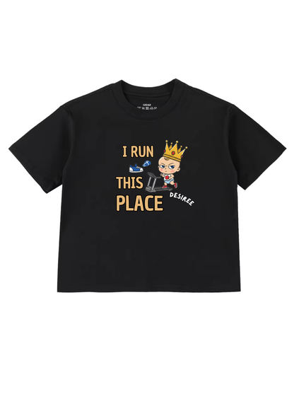 I Run This Place Kids T-Shirt