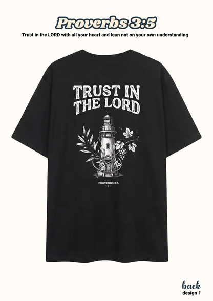 FAITH Series: Proverbs 3:5 Adult T-Shirt, Design 1 (unisex)