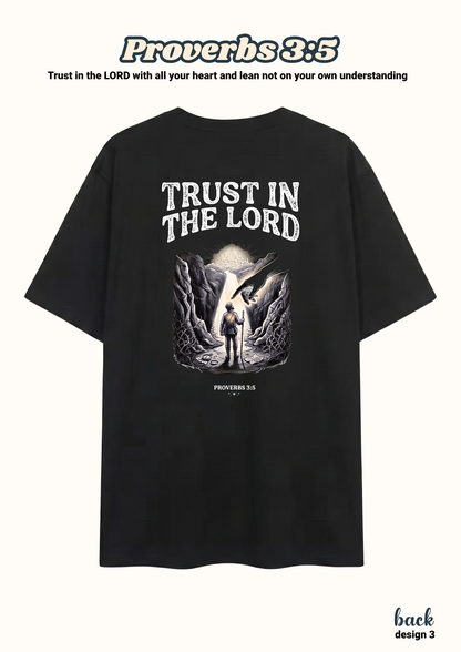FAITH Series: Proverbs 3:5 Adult T-Shirt, Design 3 (unisex)