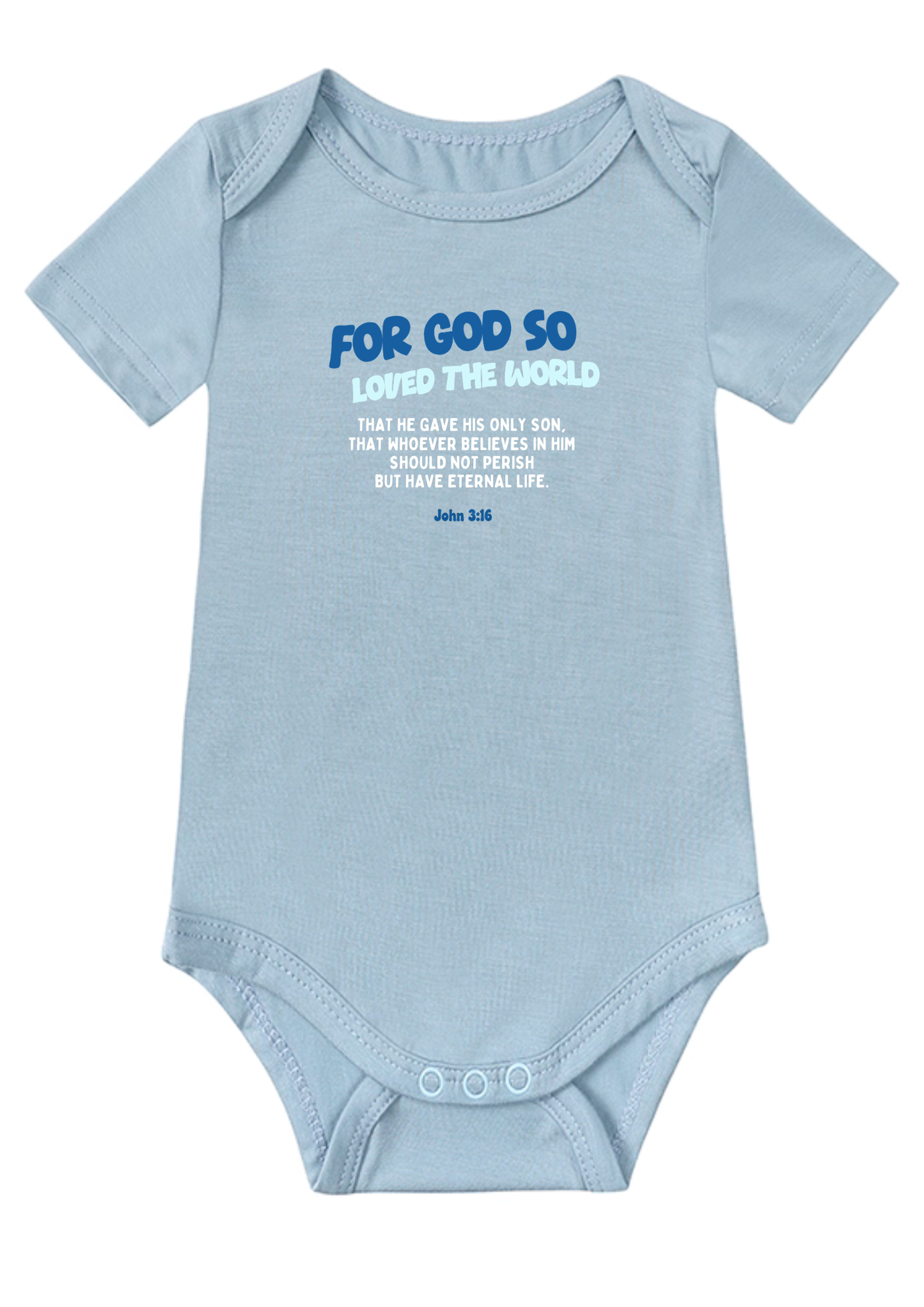John 3:16 Baby Onesie (Design 2)
