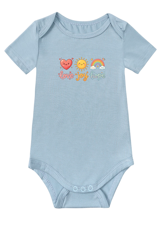 Love, Joy, Hope Baby Onesie