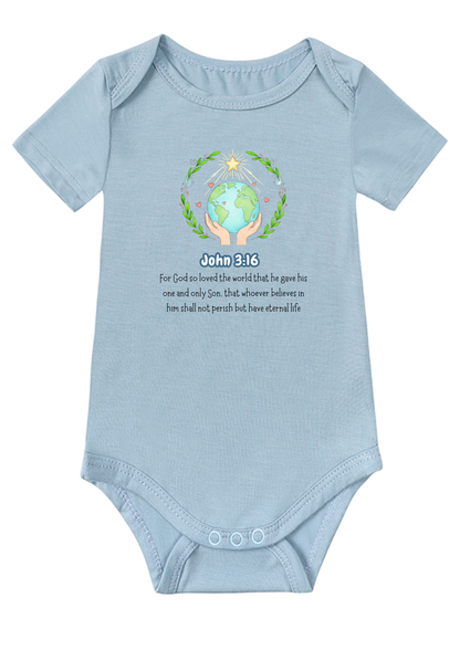 John 3:16 Baby Onesie (Design 1)