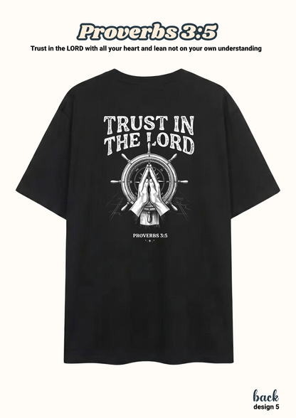 FAITH Series: Proverbs 3:5 Adult T-Shirt, Design 5 (unisex)