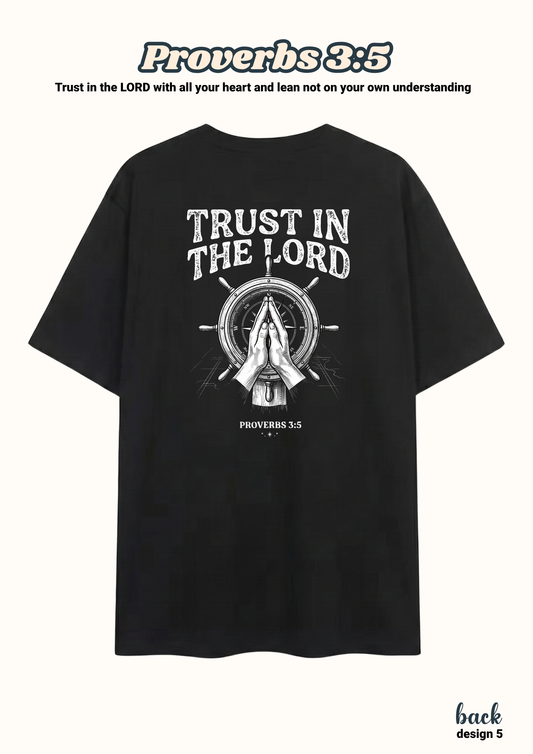 FAITH Series: Proverbs 3:5 Adult T-Shirt, Design 5 (unisex)
