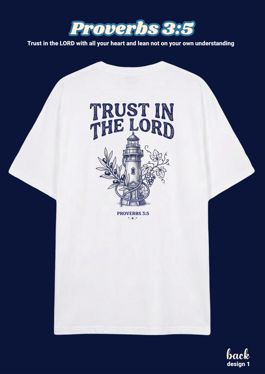 FAITH Series: Proverbs 3:5 Adult T-Shirt, Design 1 (unisex)
