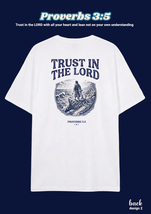 FAITH Series: Proverbs 3:5 Adult T-Shirt, Design 2 (unisex)