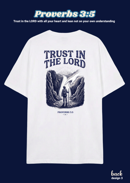 FAITH Series: Proverbs 3:5 Adult T-Shirt, Design 3 (unisex)