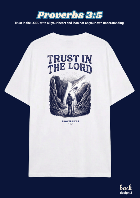 FAITH Series: Proverbs 3:5 Adult T-Shirt, Design 3 (unisex)