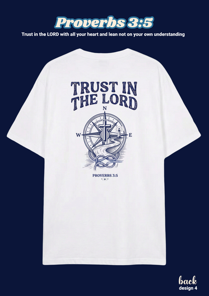 FAITH Series: Proverbs 3:5 Adult T-Shirt, Design 4 (unisex)
