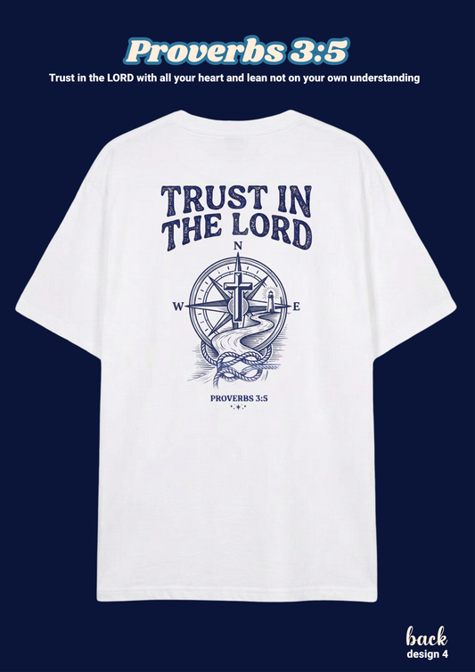 FAITH Series: Proverbs 3:5 Adult T-Shirt, Design 4 (unisex)