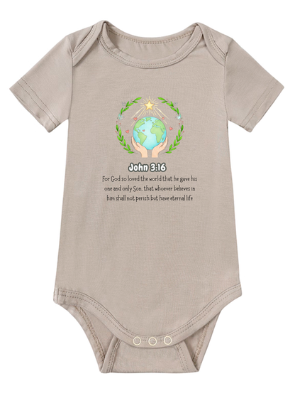 John 3:16 Baby Onesie (Design 1)