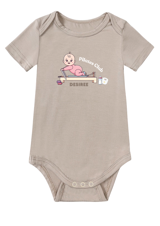 Pilates Club Baby Onesie