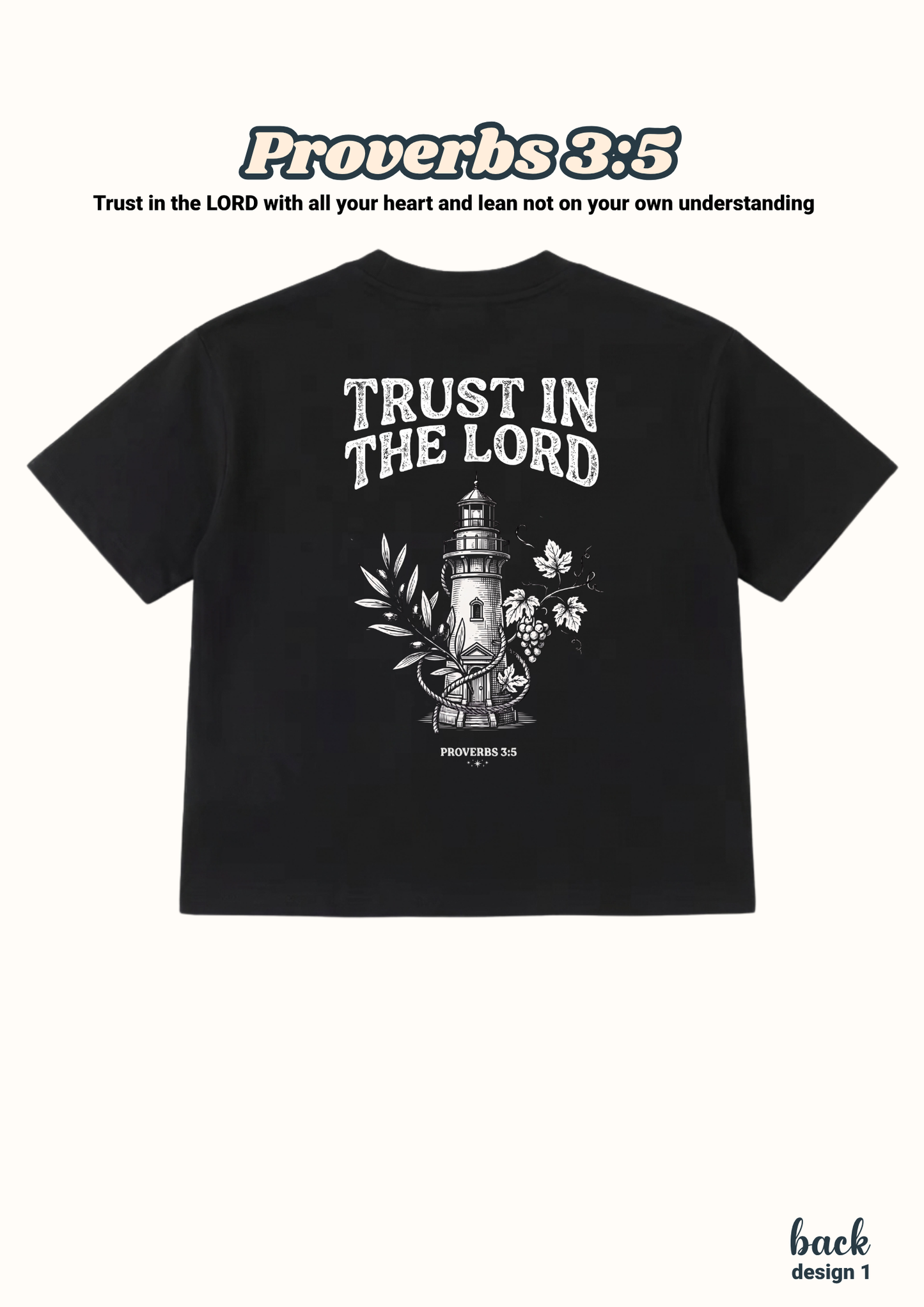 FAITH Series: Proverbs 3:5 Kids T-Shirt (Design 1)