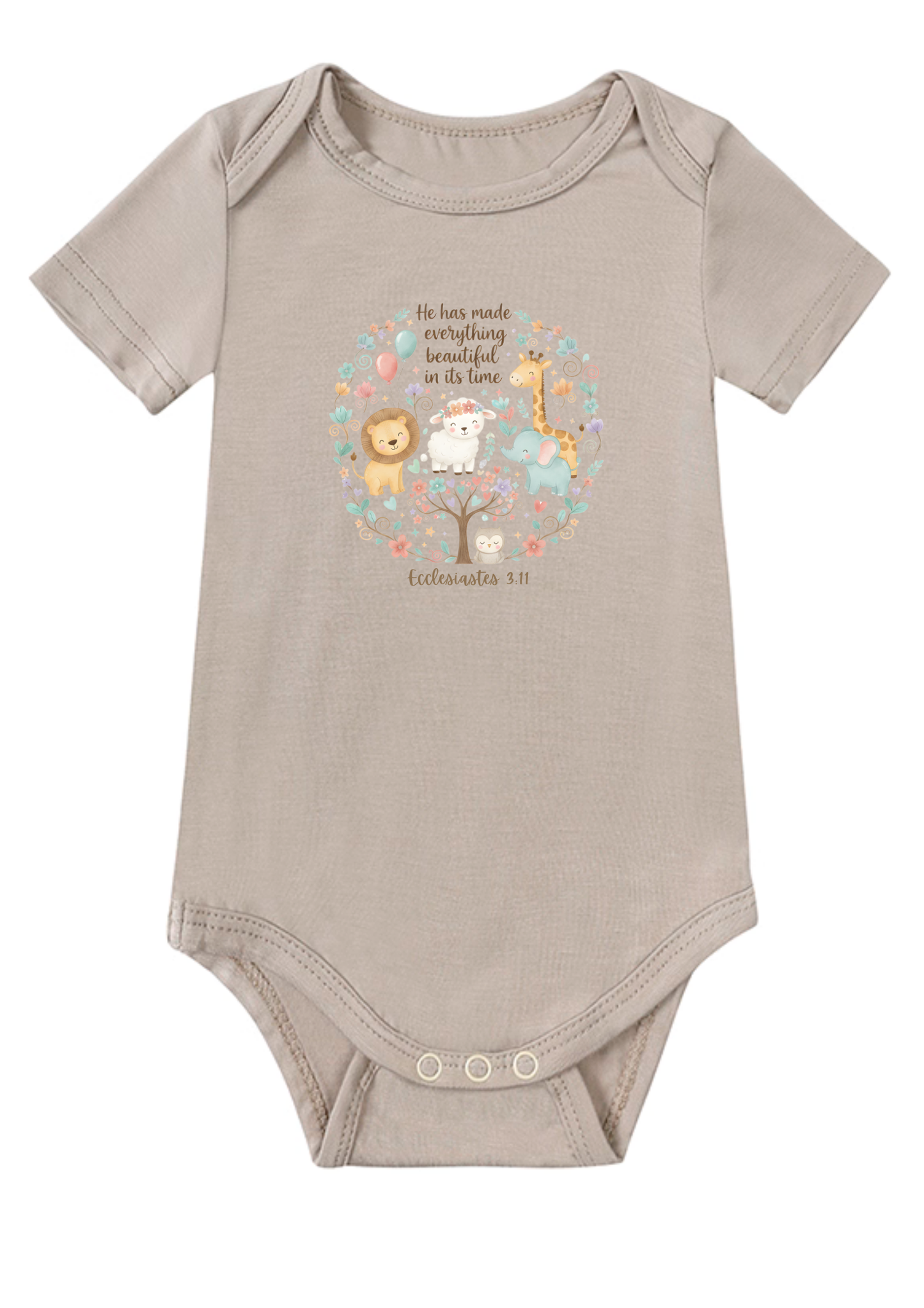 Ecclesiastes 3.11 Baby Onesie (Design 2)