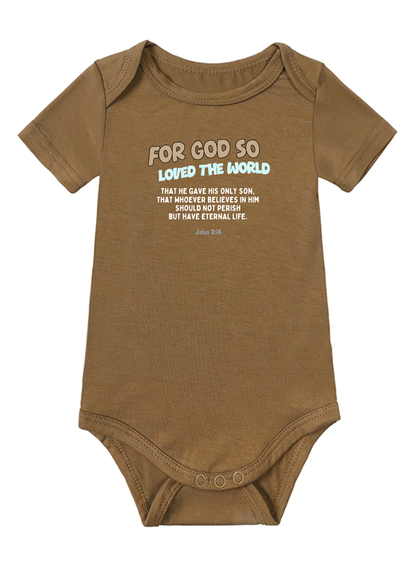John 3:16 Baby Onesie (Design 2)