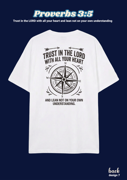 FAITH Series: Proverbs 3:5 Adult T-Shirt, Design 7 (unisex)