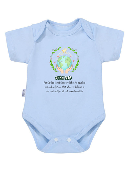John 3:16 Baby Onesie (Design 1)