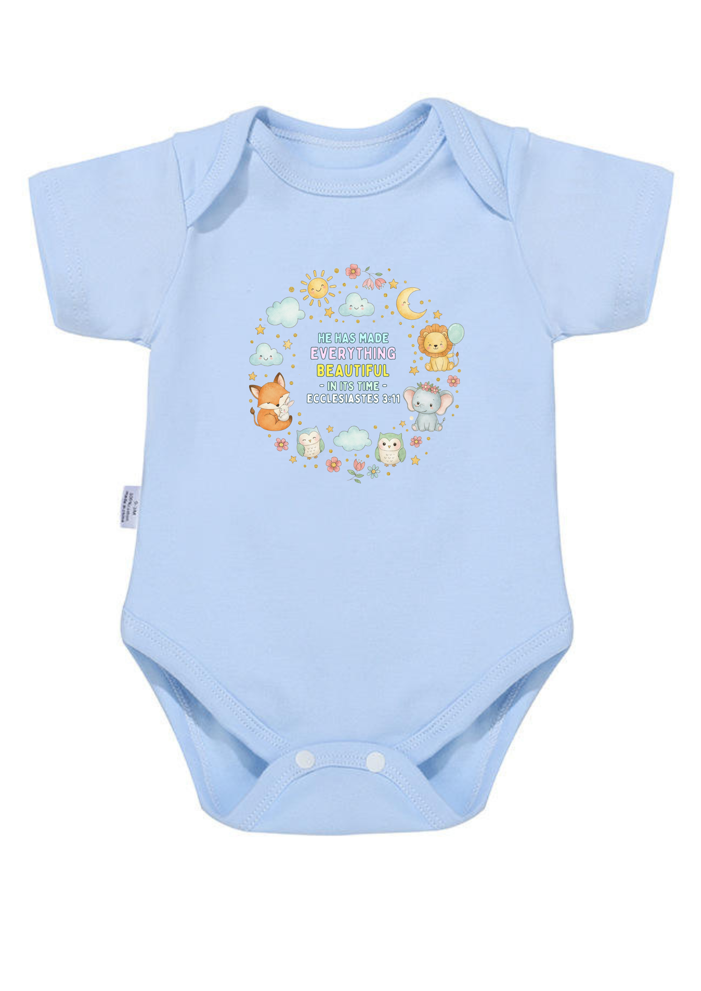 Ecclesiastes 3.11 Baby Onesie (Design 3)