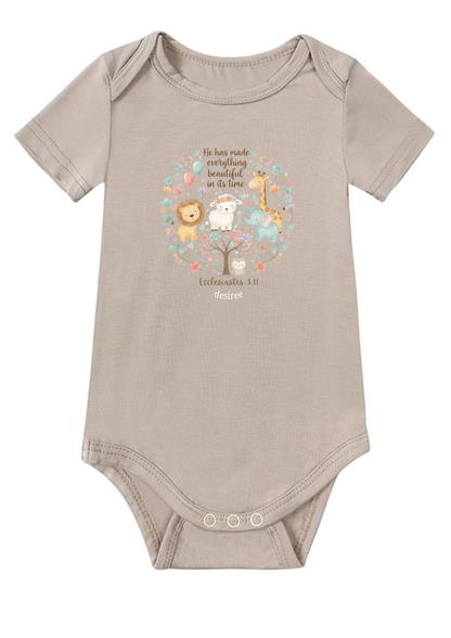 Ecclesiastes 3.11 Baby Onesie (Design 2)