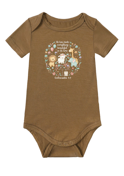 Ecclesiastes 3.11 Baby Onesie (Design 2)