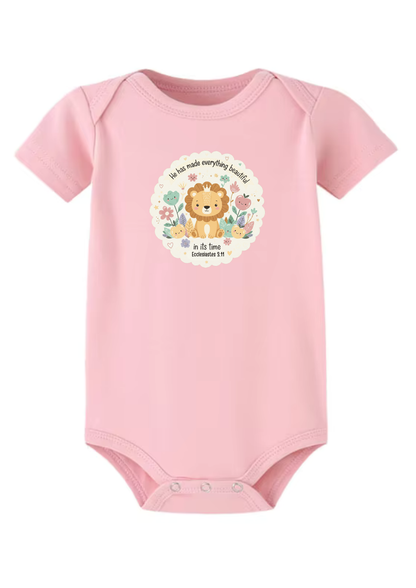 Ecclesiastes 3.11 Baby Onesie (Design 4)