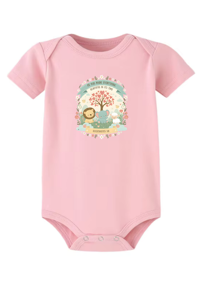 Ecclesiastes 3.11 Baby Onesie (Design 1)