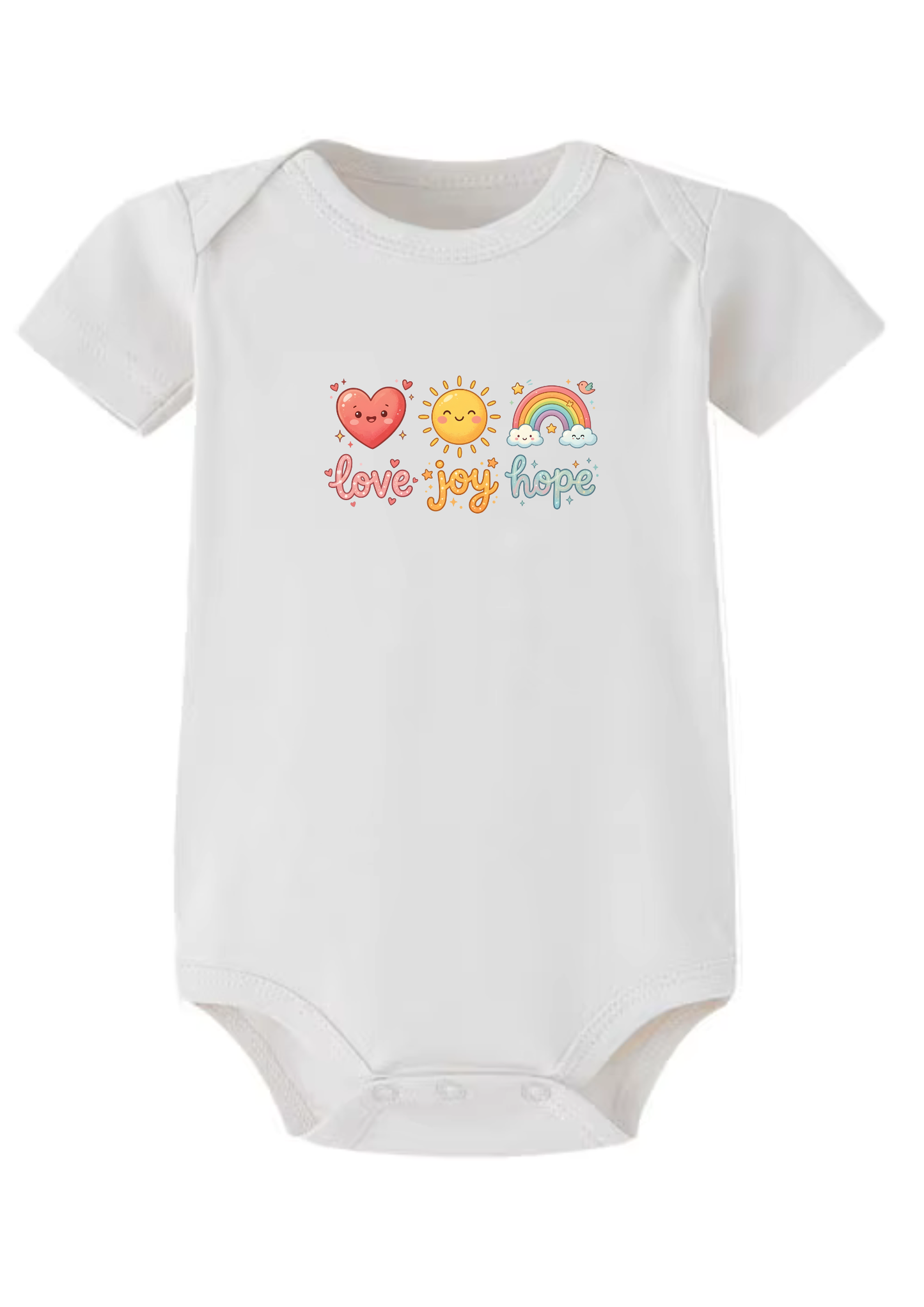 Love, Joy, Hope Baby Onesie