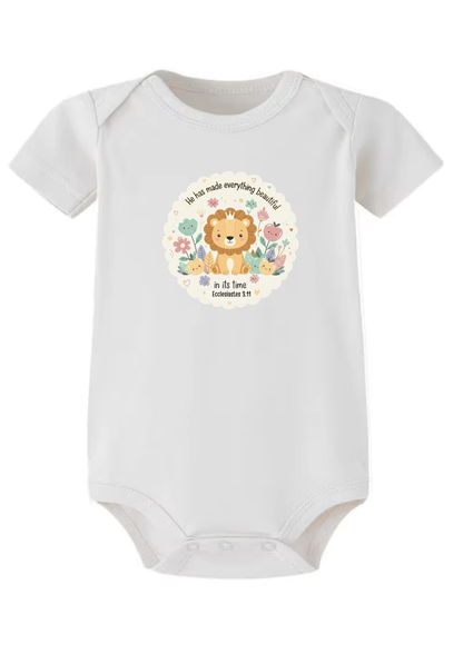 Ecclesiastes 3.11 Baby Onesie (Design 4)