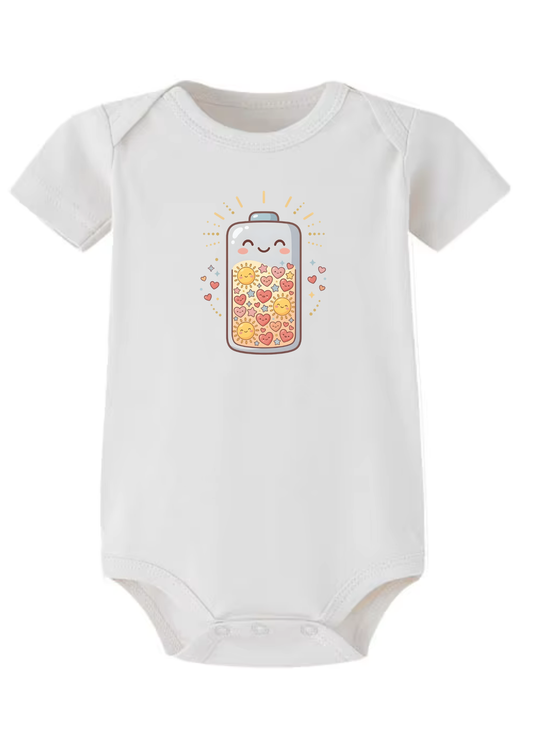 Positivity Battery Baby Onesie