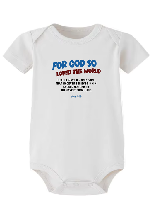 John 3:16 Baby Onesie (Design 2)