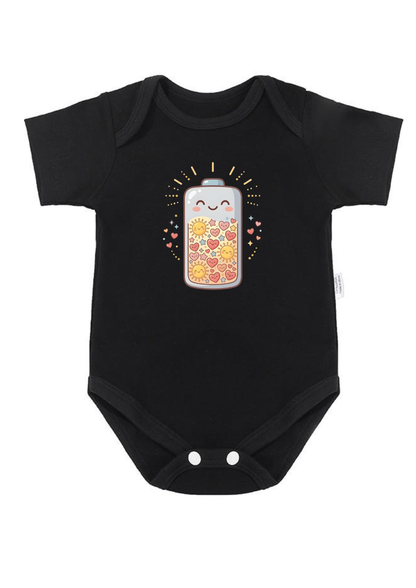 Positivity Battery Baby Onesie