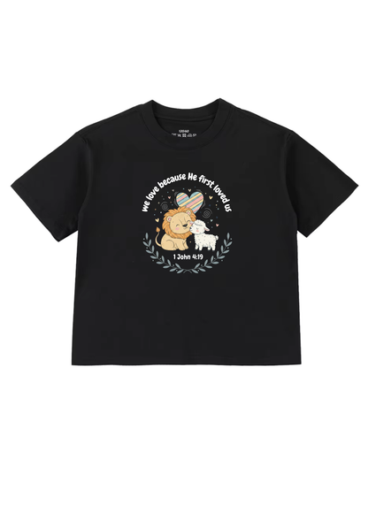 1 John 4:19 Kids T-Shirt