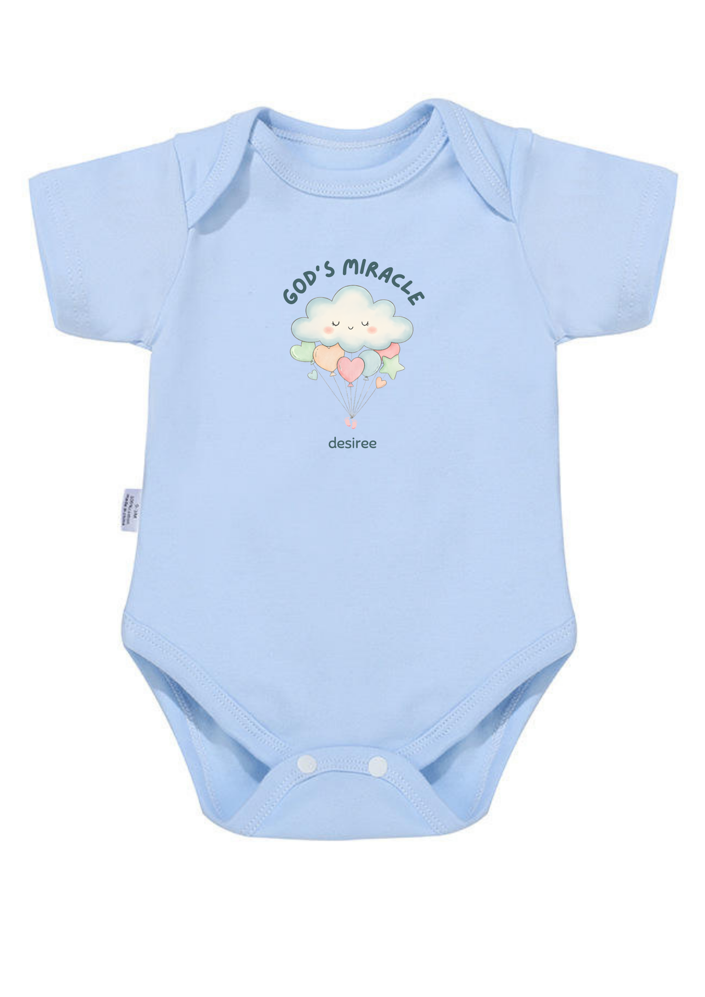 God's Miracle Baby Onesie (Design 2)