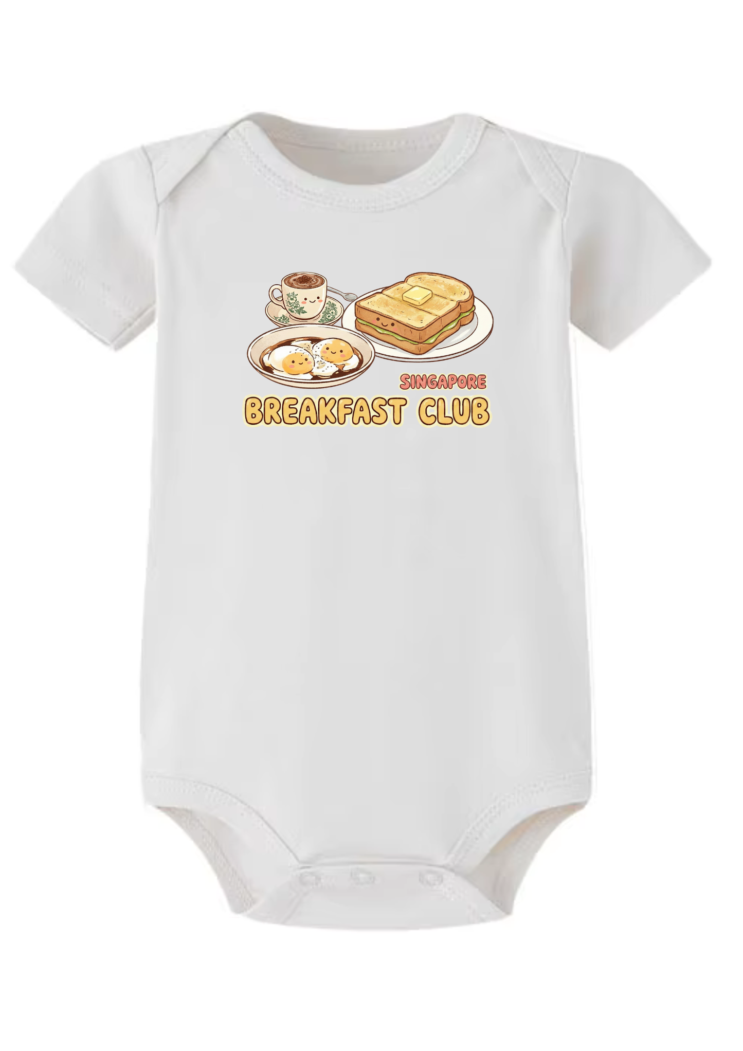 Singapore Breakfast Club Baby Onesie